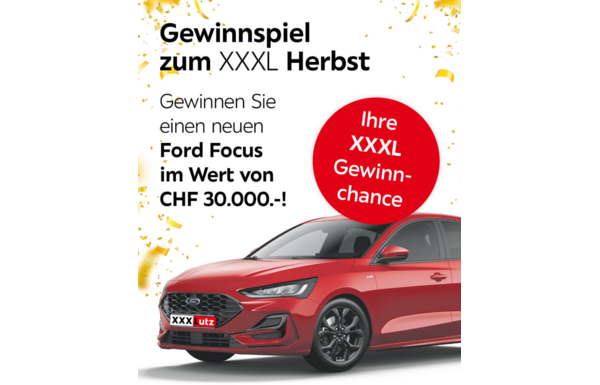 Gagnez une Ford Focus d'une valeur de CHF 30'000.-