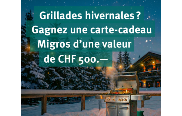 Gagnez l’une des 5 cartes-cadeaux MIGROS d’une valeur de CHF 500.– chacune (RAPPEL de ce concours déjà proposé le 4 janvier)