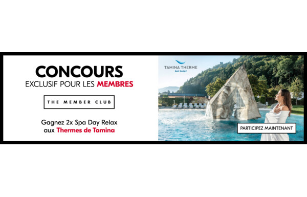 Gagnez 2 × 2 entrées journalières aux Thermes de Tamina