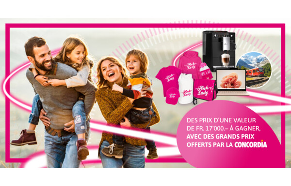 Gagnez des vacances pour 2 familles d'une valeur de CHF 5'000.– chacune, ainsi que de nombreux autres prix d'une valeur totale de CHF 17'000.-