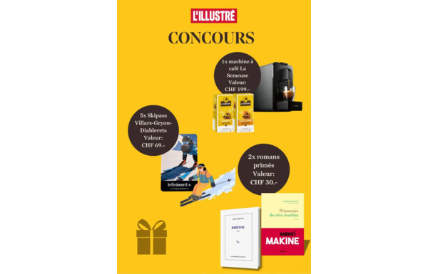 Gagnez 1 machine à café La Semeuse, 5 Skipass Villars-Gryon-Diablerets, et 2 romans de chez Payot