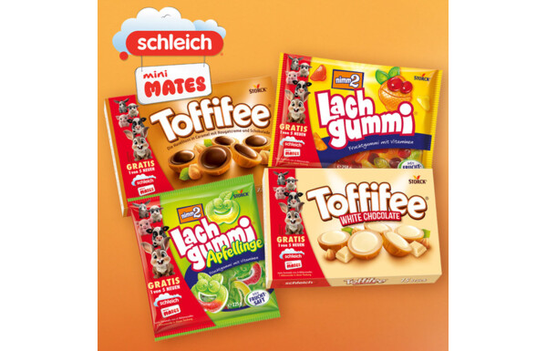 Gagnez l’un des 20 coffrets contenant chacun 4 produits Storck de la promotion schleich mini Mates