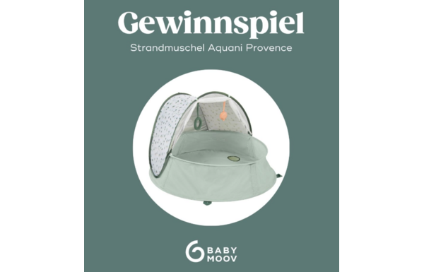 Gagnez l'abri de plage Aquani Provence de Babymoov 3-en-1