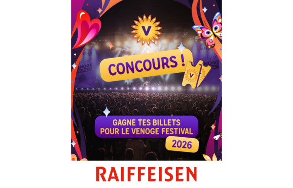 Gagnez vos billets pour le Venoge Festival, le samedi 15 août