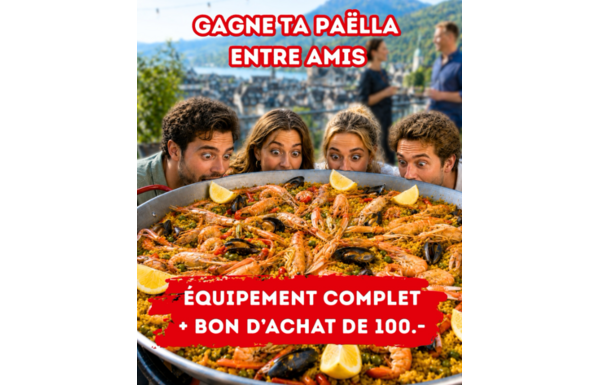 Gagnez un bon d'achat de CHF 100.- et un kit paëlla complet
