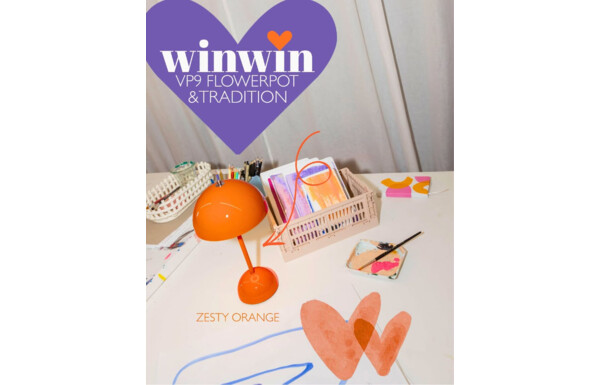 Gagnez une lampe rétro Flowerpot VP9 orange