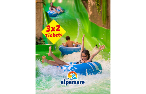 Gagnez 3 x 2 billets d’une journée pour Alpamare