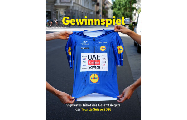 Gagnez le maillot signé du gagnant du Tour de Suisse 2026, Tadej Pogacar
