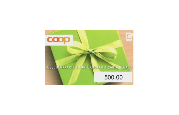Gagnez une carte cadeau Coop d'une valeur de CHF 500.- !