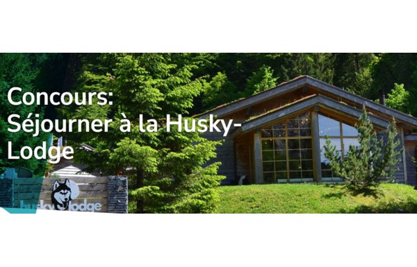 Gagnez une nuitée pour 2 personnes dans une cabane panoramique de l'hôtel de chalets Husky-Lodge, avec petit-déjeuner et accès au spa