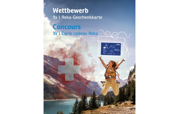 Gagnez 3 cartes cadeaux Reka d’une valeur de CHF 50.- chacune