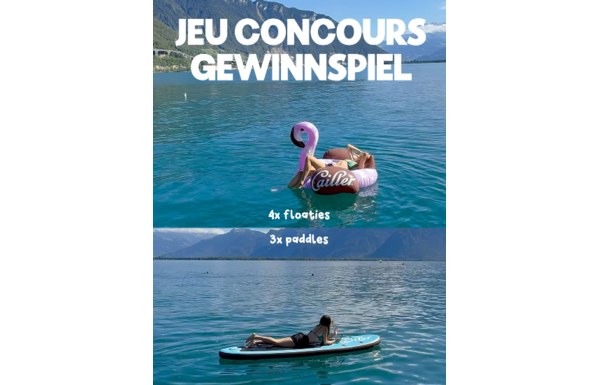 Gagnez 4 bouées et 3 paddles Cailler