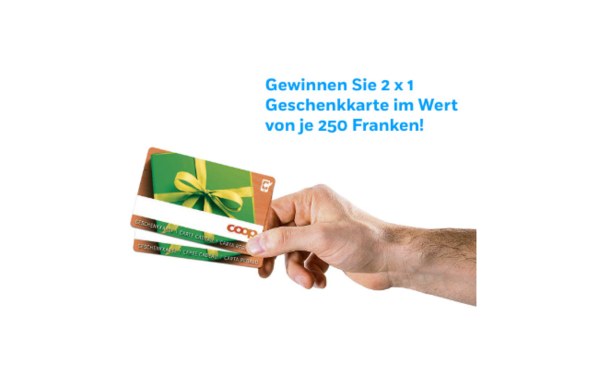 Gagnez 2x 1 carte cadeau Coop de CHF 250.-