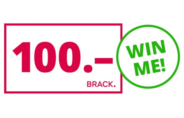 Gagnez un bon Brack d’une valeur de CHF 100.-