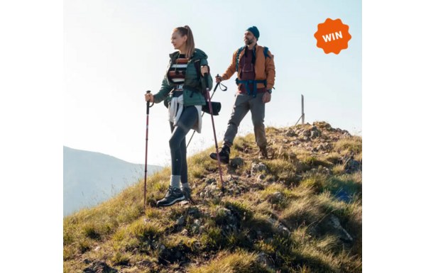 Gagnez l’un des 3 bons d’une valeur de CHF 500.– chacun pour un week-end de randonnée à deux