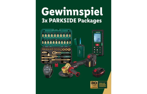 Gagnez 3 sets de bricolage PARKSIDE, d'une valeur de CHF 130.- chacun