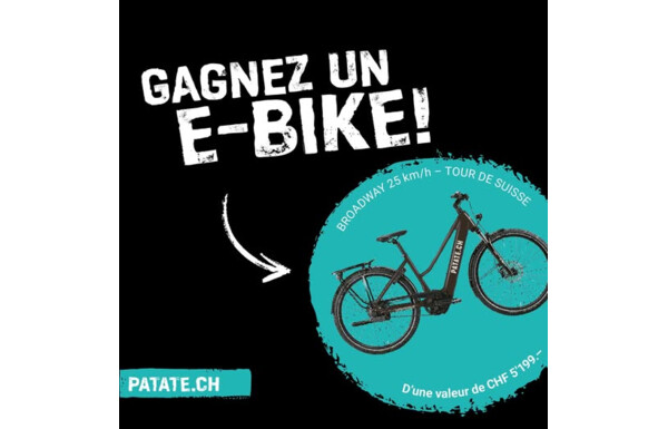 Gagnez un e-bike de Tour de Suisse "Broadway25" d'une valeur de CHF 5'199.-