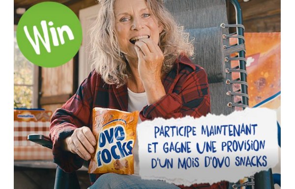 Gagnez un stock d'un mois de snacks Ovo