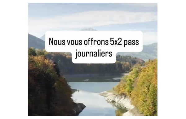 Gagnez 5x 2 pass journaliers pour les remontées mécaniques de Charmey