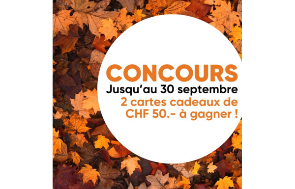 Gagnez 2 cartes cadeaux de CHF 50.– chacune valables dans les boutiques des Centres Manor Chavannes, Vevey et Monthey