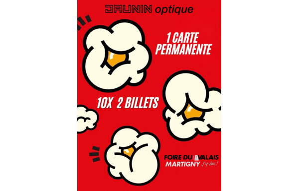 Gagnez 1 carte permanente et 10 x 2 billets d’entrée pour la Foire du Valais