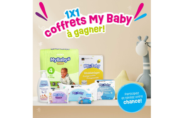 Gagnez un joli paquet My Baby, rempli d’essentiels soigneusement sélectionnés pour vous accompagner au quotidien en famille
