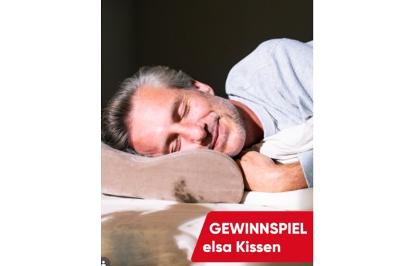 Gagnez l'un des 3 oreillers pour la nuque ELSA d'une valeur de CHF 179.- chacun