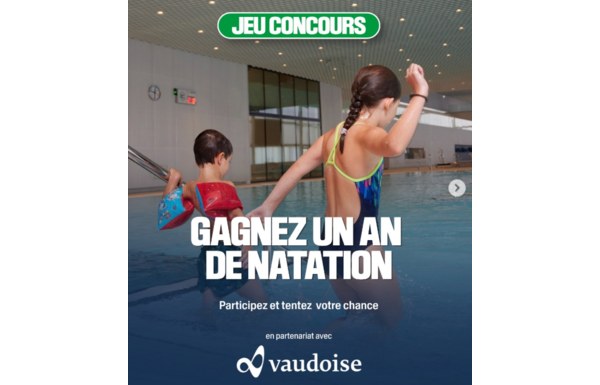 Gagnez 10 abonnements annuels au Centre aquatique de la Vaudoise aréna