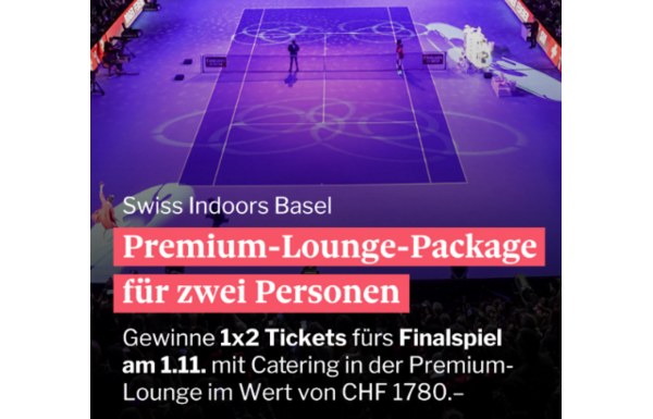 Gagnez 1x 2 billets pour les Swiss Indoors Basel d'une valeur de CHF 1'780.-