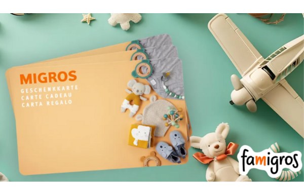 Gagnez l'une des 3 cartes cadeaux Migros d’une valeur de CHF 500.- chacune