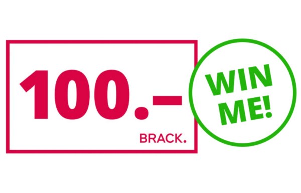 Gagnez une carte cadeau de Brack d’une valeur de CHF 100.-